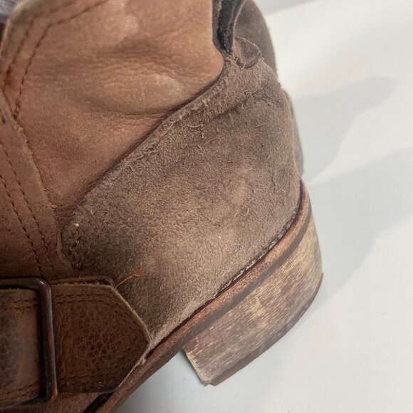 Timberland Womens Whittemore Chelsea Ankle Leather Boots 8.5 Brown Buckle A12JL - Picture 4 of 10